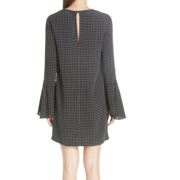 Black Polka Dot Equipment Dress - Picture 2 of 7